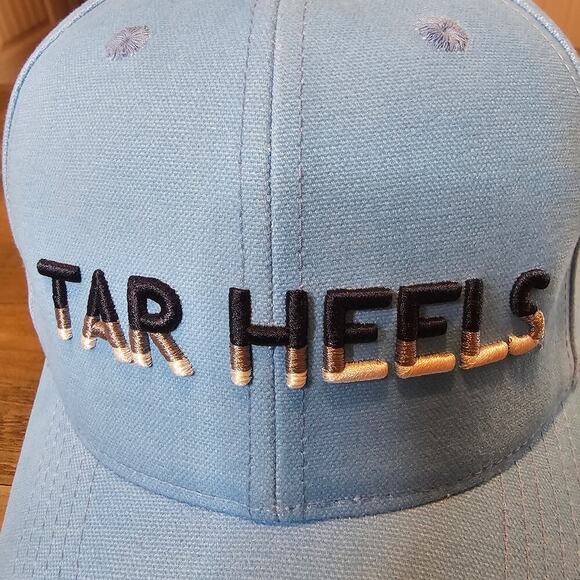 Vtg North Carolina Tar Heels Strapback Hat Cap Blue UNC Embroidered NCAA Retro - Picture 2 of 10